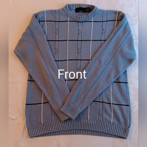 Bill Blass light blue cotton pullover XL